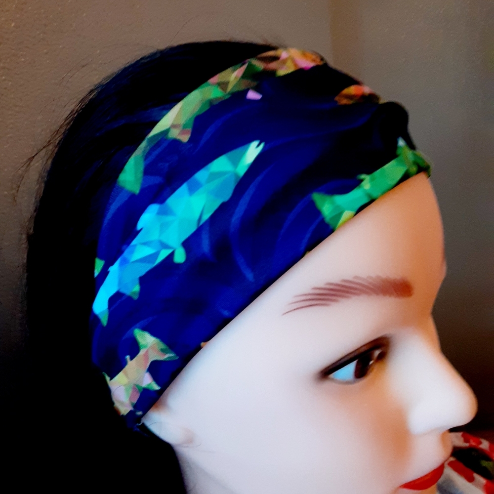 Rainbow salmon lucky fishing headband